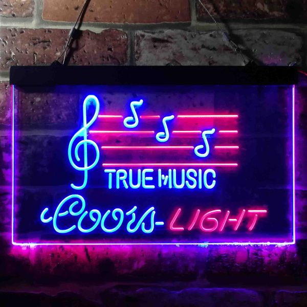 Coors Light - True Music Dual LED Neon Light Sign